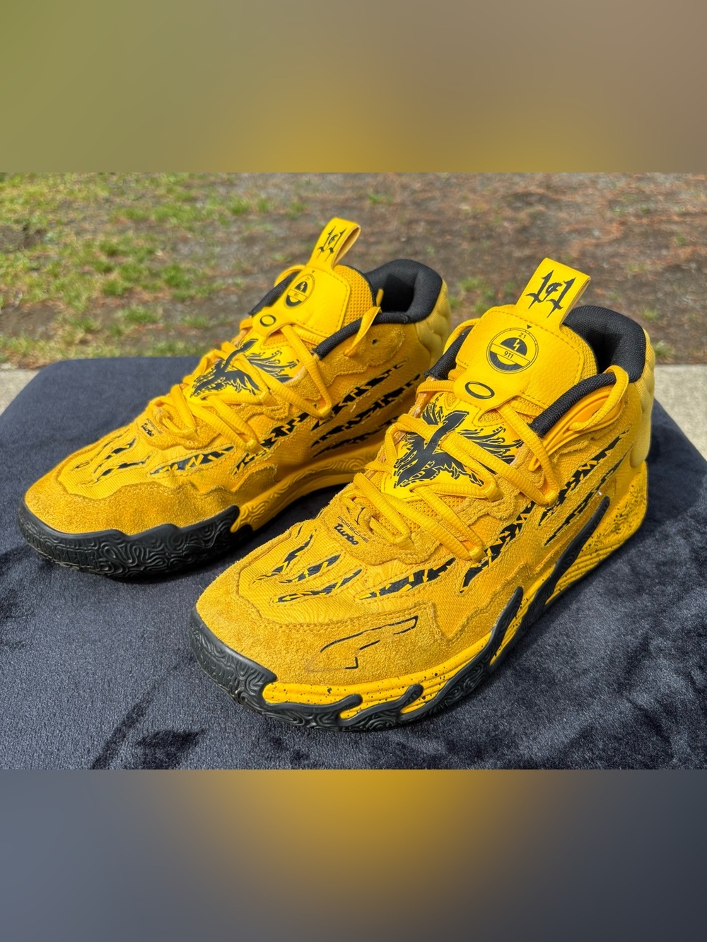 Puma Porsche x MB.03 Sport Yellow 309847-01 Men’s Size 9.5 Basketball Shoes EUC - Picture 2 of 12
